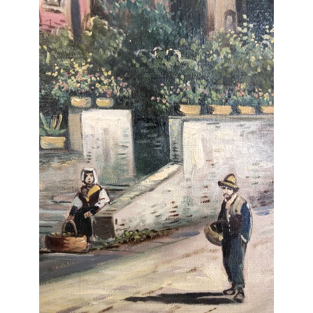 Pietro Toretti, Route côtière sud avec cèdres et pins, Oil on Canvas, Framed For Sale - Image 4 of 14