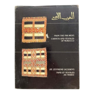 From the Far West Rugs and Textiles of Morocco Hardcover Book For Sale