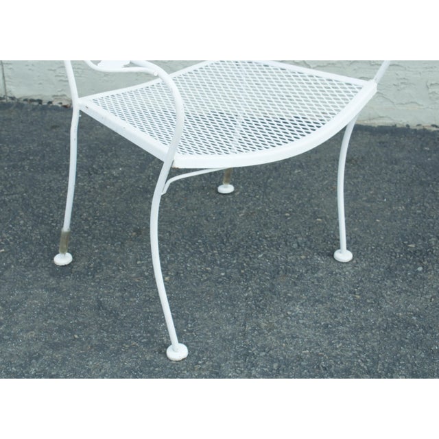 Vintage Wrought Iron Garden Chairs - Set of 5 For Sale - Image 10 of 13
