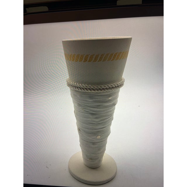 1970s Emilio Robba Signed Decorative Art Vase – 10.25” For Sale - Image 4 of 7