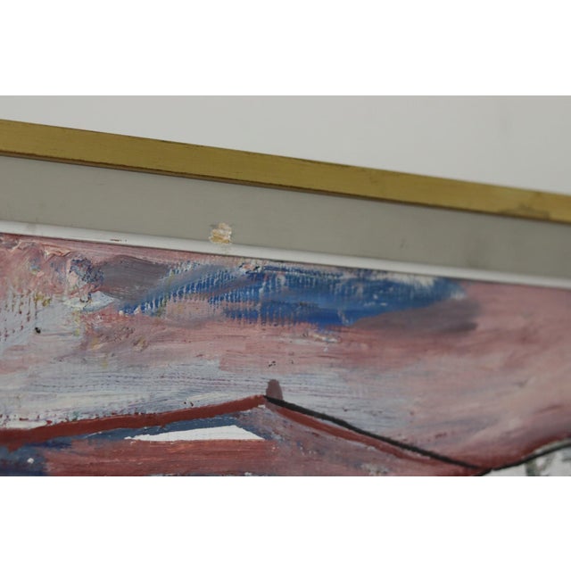 Hultkrantz, Abstract Composition, 1960s, Oil on Panel, Framed For Sale - Image 5 of 11