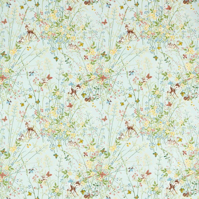 Sanderson Bambi Fabric in Sea Salt - a Sample For Sale