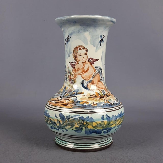 Albissola Majolica Vases from Emmebi, 1960s, Set of 2 For Sale - Image 6 of 13