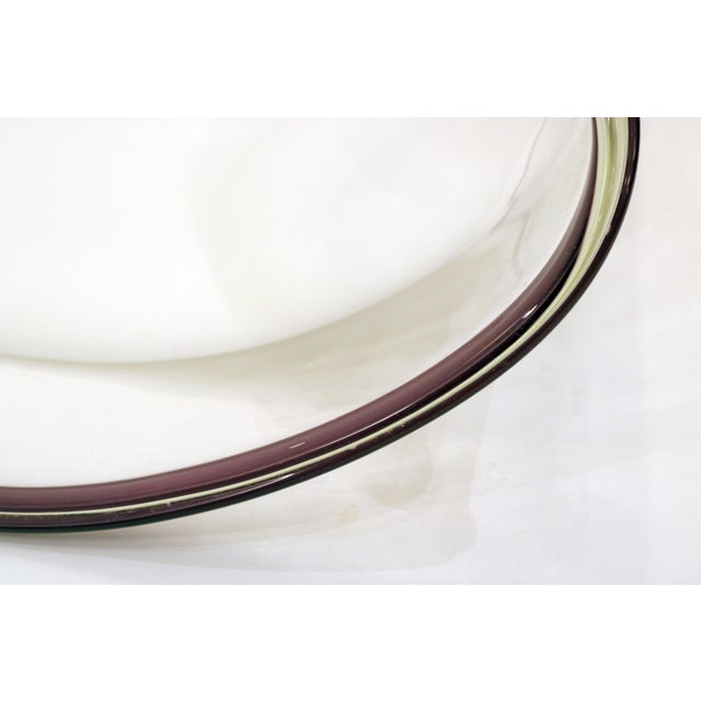 Pair of Murano glass dishes as centrepieces, Italy Late 20th century For Sale - Image 4 of 7