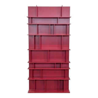 Cattelan Italia Modern Wally Red Bookshelf For Sale