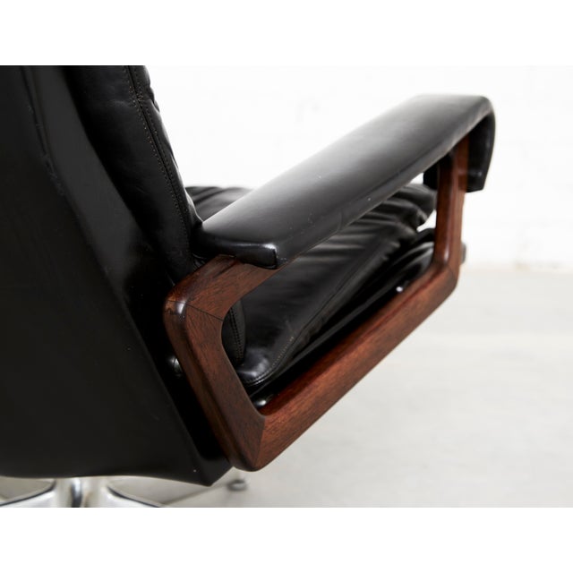 1970s King Chair by André Vandenbrouck for Strässle For Sale - Image 5 of 18