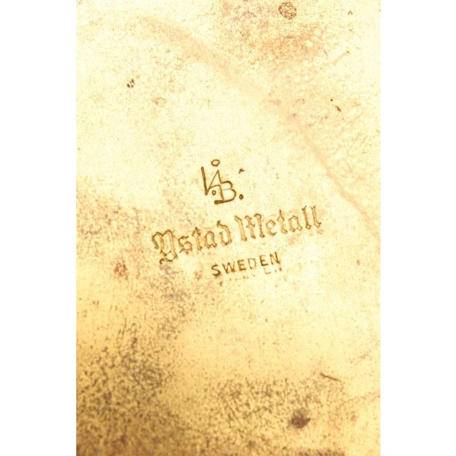 Ivar Ålenius Björk Vase in Brass attributed to Ålenius Björk, 1930s For Sale - Image 4 of 5