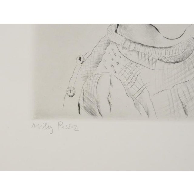 Modern Mily Possoz, The Boy with the Small Palm Tree, Original Signed Engraving For Sale - Image 3 of 9