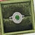 Metal Stunning Chrome Diopside Ring With Earth Mined Diamonds: Solid 14k Gold 7x5mm, Size 6.75 For Sale - Image 7 of 13
