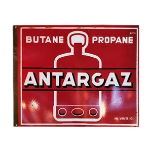 Enamel Antargaz Sign, 1940s