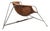 Coqueta Chair in Stainless Steel, Wicker and Leather by Pete Sans, Spain, 1980s For Sale