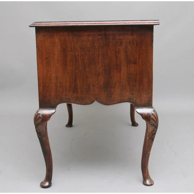 Brown 18th Century Walnut and Feather Banded Lowboy For Sale - Image 8 of 14