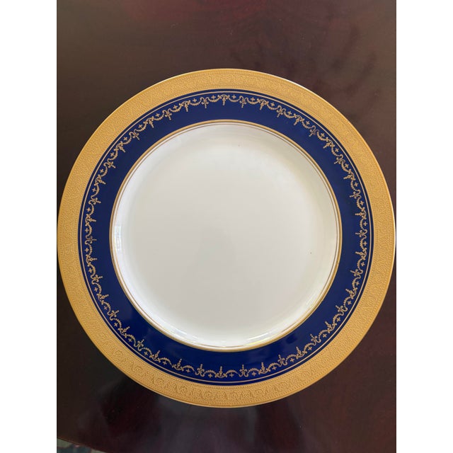 Aynsley Georgian Cobalt Dinner Dishes, England, Late 20th Century, Fit for an Embassy For Sale - Image 12 of 15