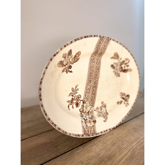 French Country Vintage French Platter For Sale - Image 3 of 3