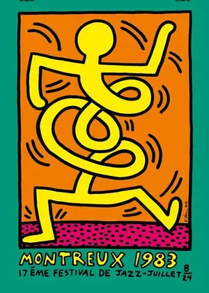 Keith Haring, Montreux Jazz Festival, 1983, Serigraph