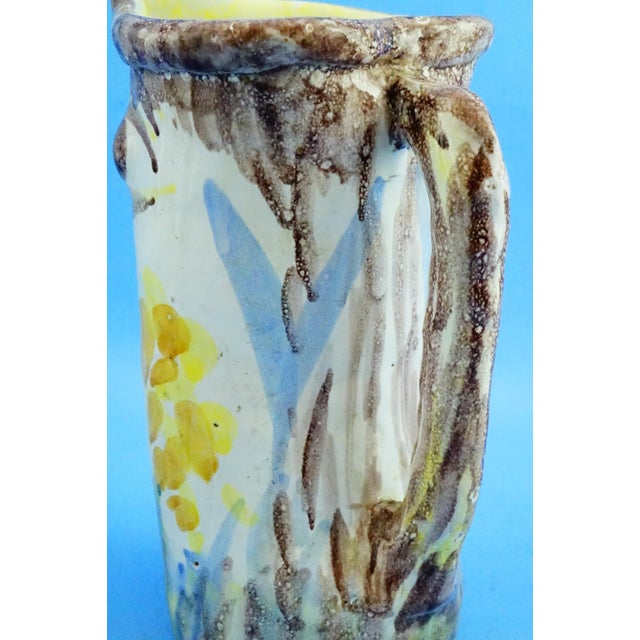 20th Century Cubist Anthropomorphic Vase attributed to Guido Gambone for Cas Solimene Vietri, 1940s For Sale - Image 15 of 18