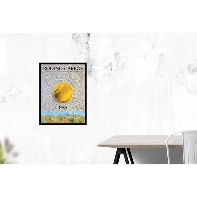 Roland Garros French Open by Jiri Kolar, Unsigned 1986 Offset Lithograph, edition size of 2000.29.5 x 22.5 inches