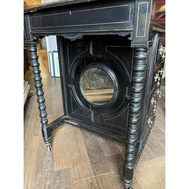 Victorian Aesthetic Movement Davenport Desk For Sale - Image 8 of 18