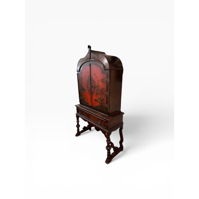 1930s Berkey and Gay Asian Cabinet For Sale In Boston - Image 6 of 14