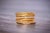 Contemporary Signed Natural Diamond Layered Ring in Yellow Gold For Sale - Image 3 of 11