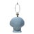 1980s Ceramic Blue Clamshell Table Lamp For Sale