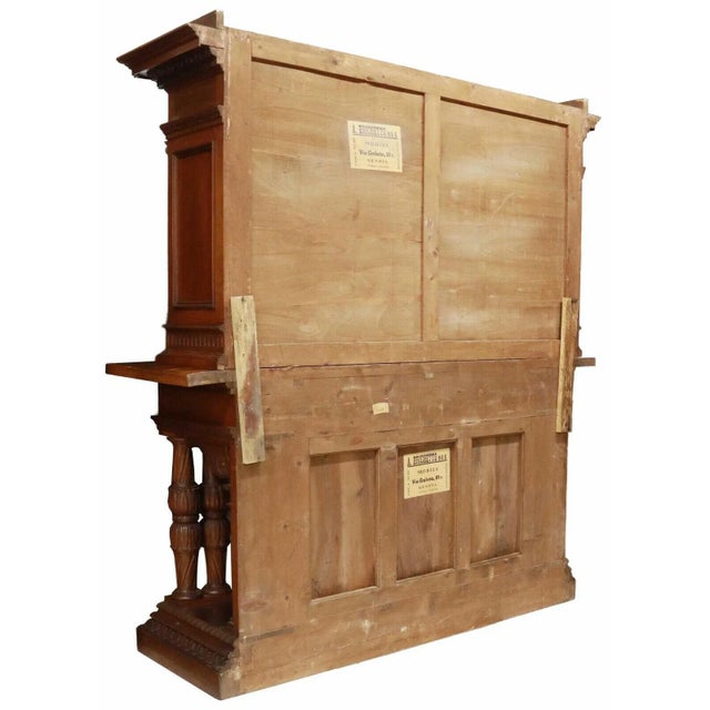 Early 1900s Antique Italian Renaissance Revival Walnut With Foliate, Sideboard!! For Sale - Image 4 of 7