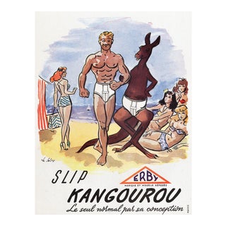 Fun! Mid-Century Men's Underwear Fashion Advertisement Print For Sale