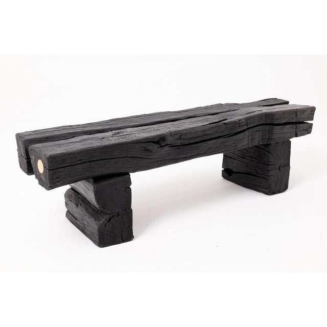 Garden Bench by Logniture For Sale - Image 11 of 16