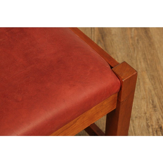 Stickley Stickley Mission Collection Cherry Spindle Bench For Sale - Image 4 of 18
