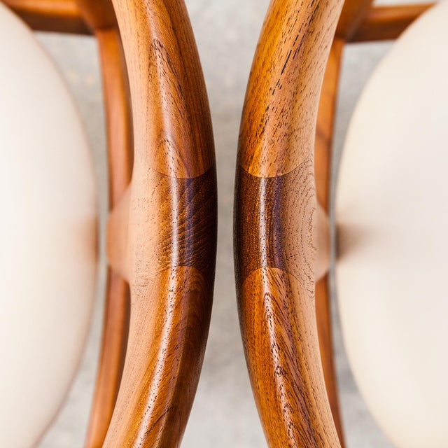 Vintage Danish Modern "Juliane" Teak & Leather Dining Chair by Johannes Andersen For Sale In Los Angeles - Image 6 of 13