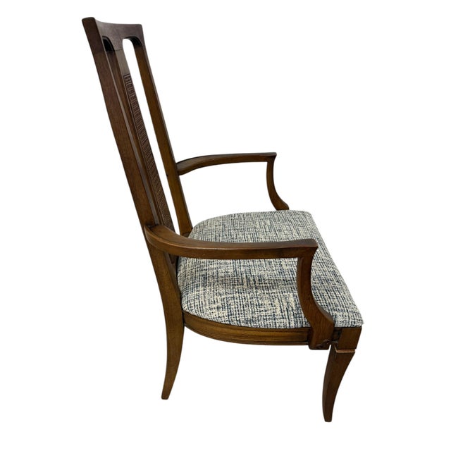 Mid-Century Modern Cane Back Dining Chairs - Set of 6 For Sale - Image 4 of 8