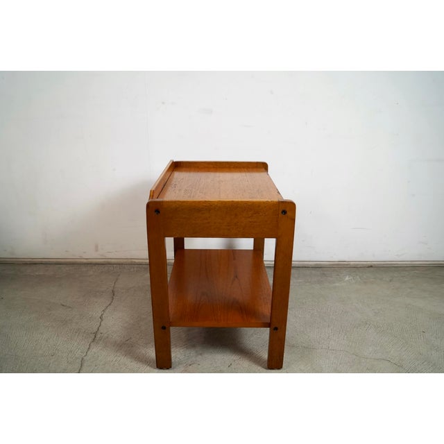 Wood 1970’s Mid-Century Danish Modern Teak Nightstand For Sale - Image 7 of 12
