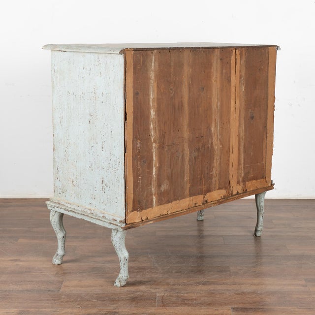 Click to Enlarge Rococo Large Blue Painted Chest of Four Drawers, Sweden Circa 1780-1800 For Sale - Image 12 of 12