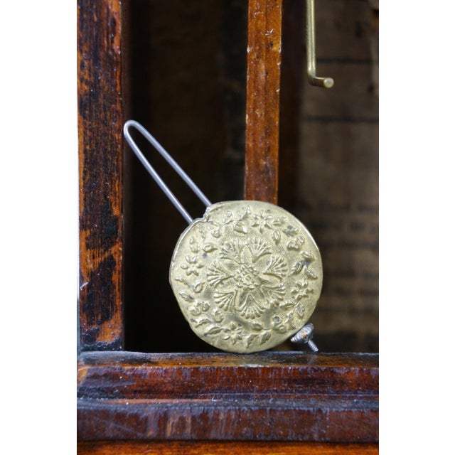 Antique William S. Sperry Mahogany Four Column 8 Day Mantel Clock 27" For Sale - Image 17 of 17