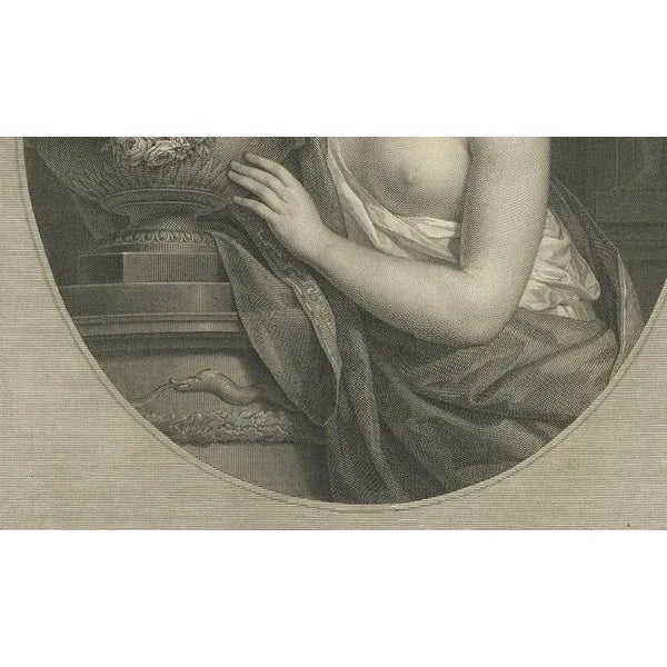 Paper After Tischbein, Allegorical Portrait Dedicated to Elise Charlotte, 1790, Print For Sale - Image 7 of 10