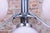 1920s Art Deco Chandelier in Chrome-Plated Steel and Opal Glass, Czech, 1920s For Sale - Image 5 of 13