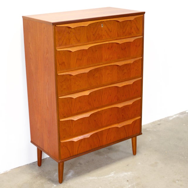 Trekanten–Hestbæk 6 Drawer Teak Dresser Designed by Claus Okholm For Sale In Boston - Image 6 of 10