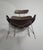 Brown Rattan and Metal Lounge Chair by Yuzuru Yamakawa, 1980s For Sale - Image 5 of 11