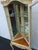 Wood French Tall Painted Corner Vitrine Display Curio Cabinet Cupboard 6676 For Sale - Image 7 of 18