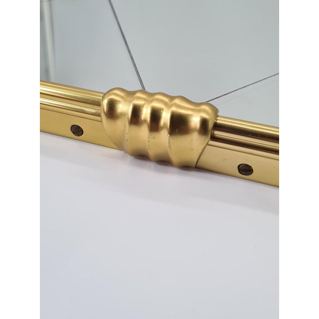 Mid-Century Italian Mirror with Brass Frame, 1950s For Sale - Image 4 of 10