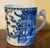 Large Antique 18th Century Chinese Export Blue & White Porcelain Tankard Mug For Sale In New York - Image 6 of 12