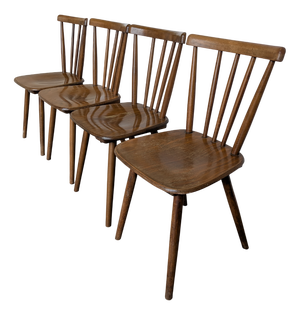 Vintage Windsor Dining Chairs from Stol Kamnik, 1970s, Set of 4