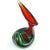Glass Vintage Cenedese Murano Antonio Da Ros Gino 1961 Sommerso Red Gray Italian Art Glass Bird Sculptural Vase For Sale - Image 7 of 9