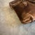 1970s Hippies Style Chocolate Brown Velvet Italian Top Handle Bag For Sale - Image 10 of 12