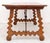Stunning 18th Century Spanish baroque trestle table. Exquisite walnut plank table top and carved base with iron cross...