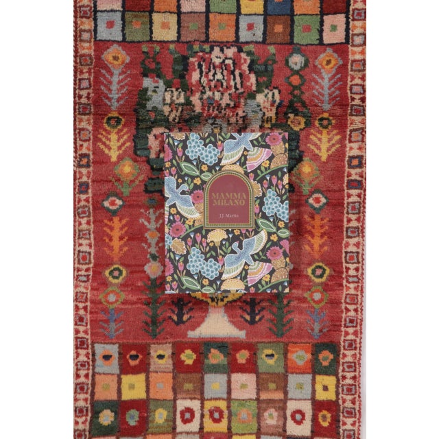 Vintage Gabbeh Floral Urn & Mosaic Extra-Long Runner by Rug & Kilim, Afghanistan, 1950-1959 For Sale In New York - Image 6 of 10