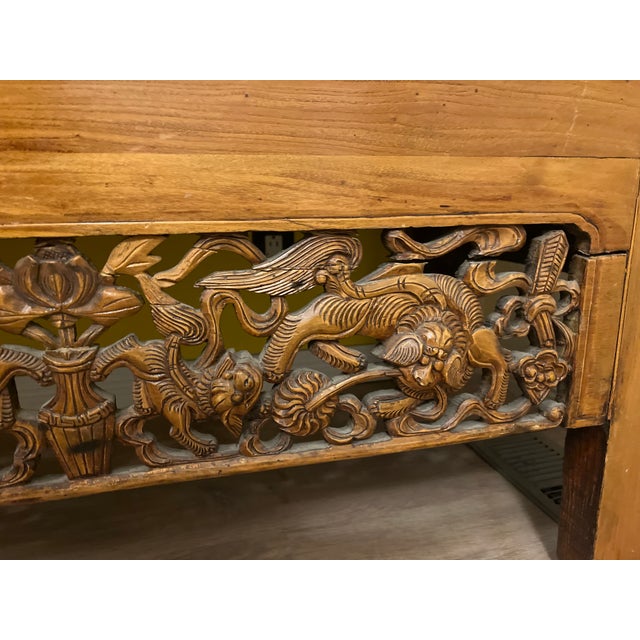 Late 19th Century Qing Dynasty Elm Armoire For Sale - Image 6 of 10