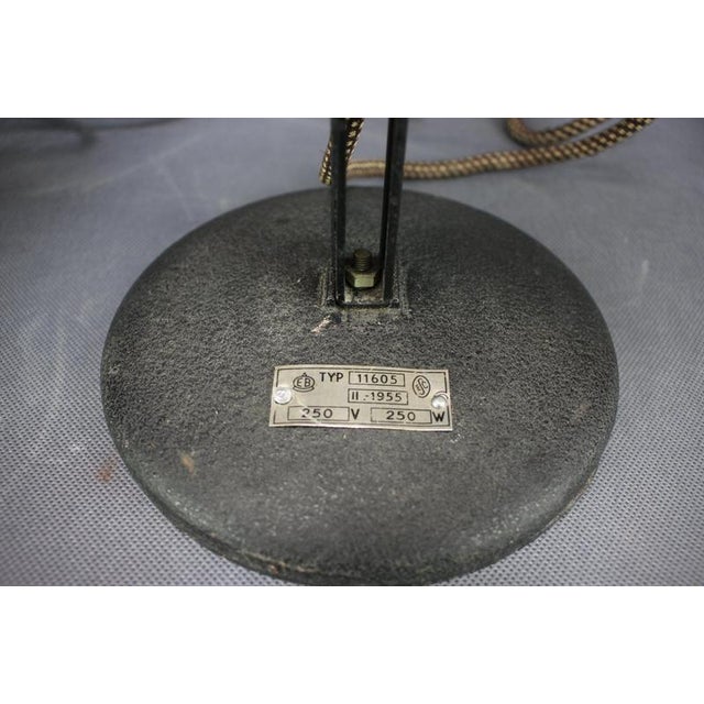 Industrial Adjustable Desk Lamps, Former Czechoslovakia, 1955, Set of 2 For Sale - Image 9 of 18