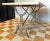 White Golden Cast Iron Bistro Table For Sale - Image 8 of 9
