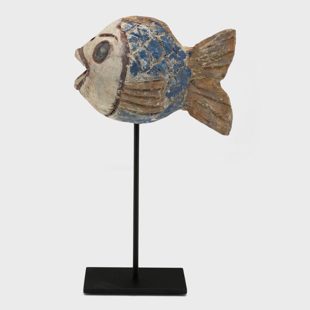 Figurative Chinese Polychrome Lucky Fish For Sale - Image 3 of 4